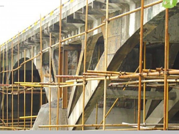 淄博胶王路范阳河刚架拱桥加固维修工程